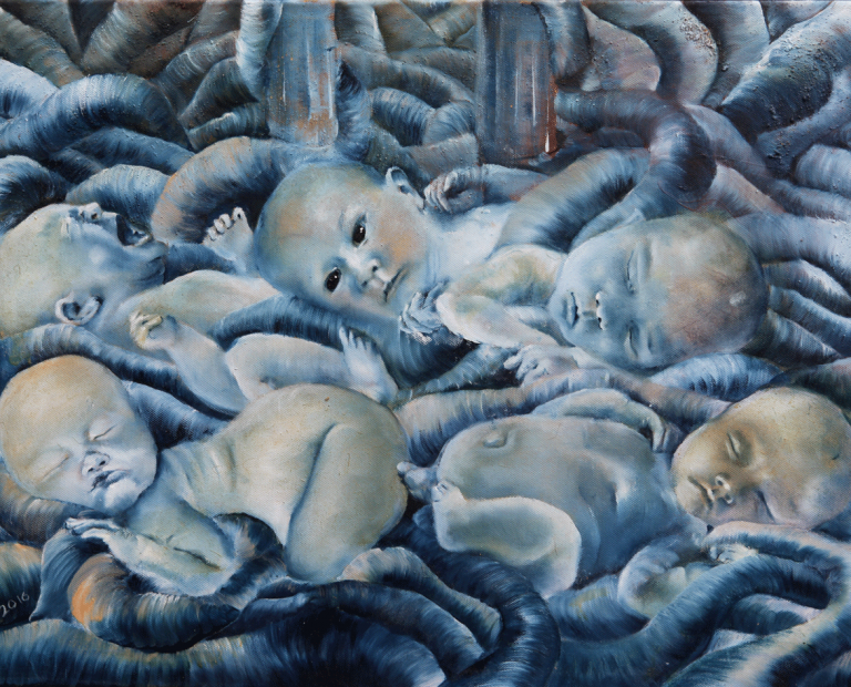 ORGANISCH (2016) Öl auf Leinwand 50 x 70 cm
